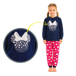 Dívčí pyžamo Betty Mode Minnie vel. 104-146 tmavě modré