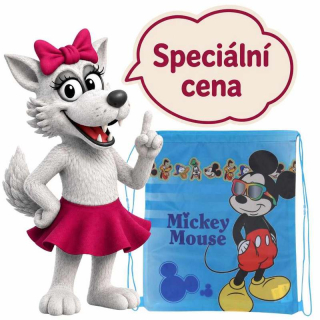 Pytlík / vak na bačkory Mickey Mouse - dětský sportovní vak