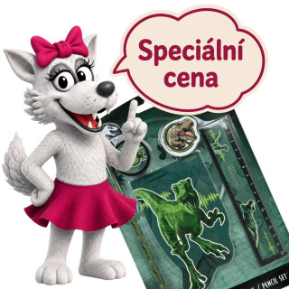 Jurský park sada psacích potřeb zelená