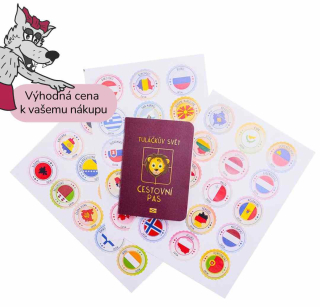 Dětský cest. pas+samolepky A6  