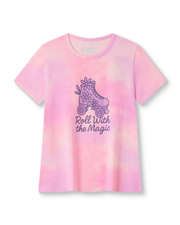 Dívčí tričko Wolf & Wolfie S2611C vel. 116-146 růžová batika