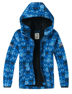 Chlapecká softshellová bunda Wolf & Wolfie s fleecem B2664 vel. 98-128 modrá