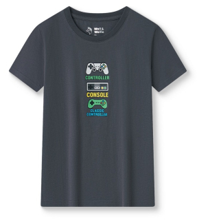 Chlapecké tričko Wolf & Wolfie S2602 vel. 116-146 tmavě šedé