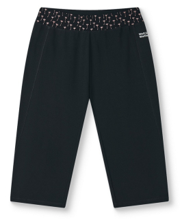 Dámské 3/4 legíny Wolf Wolf & Wolfie H2641A vel. M-XXXL černé / pas černý + pampelišky