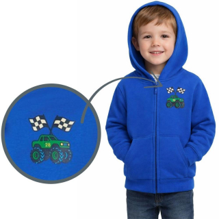 Chlapecká mikina Wolf & Wolfie M2651 s kapucí vel. 110-140 modrá