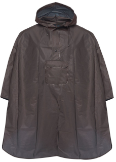 Pončo (pláštěnka) do deště pro dospělé XORANI černé - univerzální velikost