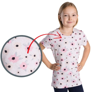 Dívčí tričko Betty mode květiny 1 vel. 104-146