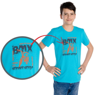 Chlapecké tričko Betty mode BMX vel. 134-152 tyrkysové