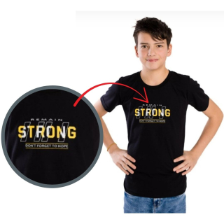 Chlapecké tričko Betty mode STRONG vel. 146-176 černé