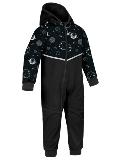 Chlapecká softshellová kombinéza Unuo vel. 74/80-98/104 černá planety