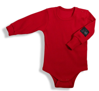 Dětské rostoucí body Esito žebrované vel. 62/68-92/98 červené