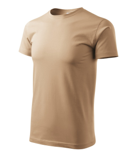 Pánské tričko Malfini (klasické-rovné) vel. S-XXL pískové