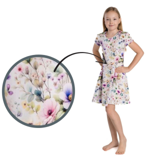 Dívčí šaty Betty mode vel. 128-164 letní květy
