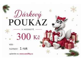 Dárkový poukaz VÁNOČNÍ 300 Kč zaslaný e-mailem
