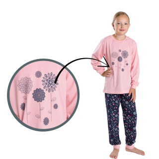 Dívčí pyžamo Betty Mode vel. 140,146 růžové mandaly
