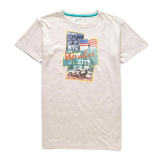 Chlapecké tričko Wolf S2802 vel. 116-140 šedý melír