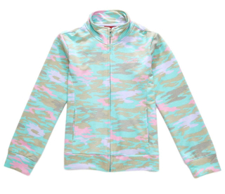 Dívčí maskáčová mikina Wolf M2841 vel. 104 tyrkysová