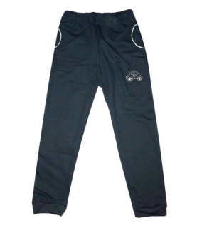 České chlapecké tepláky bavlněné vel. 98-128 šedé auto