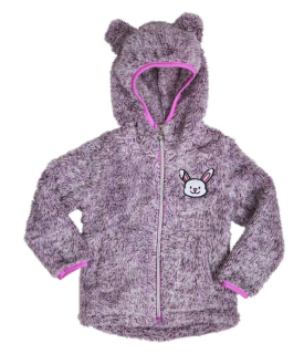 Dívčí mikina Wolf B2047 s medvídkem vel. 92 fialová