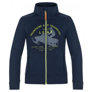 Chlapecká mikina Loap Dunien vel. 116 tmavě modrá