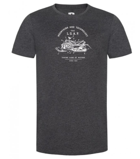 Pánské tričko Loap Beau vel. S-XXL žíhané šedé