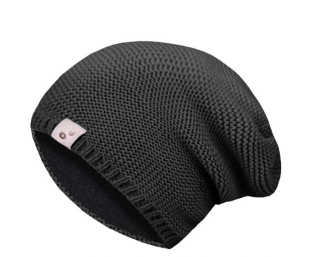 Pletená čepice Unuo černá (více velikostí) dětská i dámská