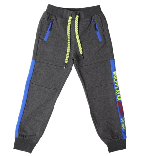 Sportovní chlapecké tepláky Wolf T2177 vel. 98 tmavě šedé