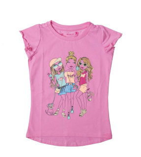 Dívčí tričko Wolf S2110 vel. 104 růžové