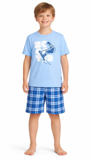 Chlapecké pyžamo Betty mode letní scooter vel. 122,128 světle modré