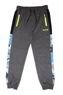 Sportovní chlapecké tepláky Wolf T2177B vel. 98 tmavě šedé