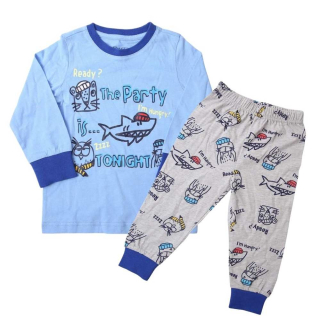 Chlapecké pyžamo Wolf S2151B vel. 86-104  světle modré