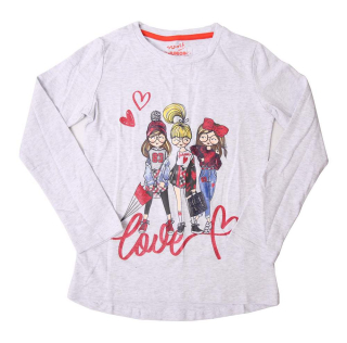 Dívčí triko Wolf S2142A vel. 116 šedé 