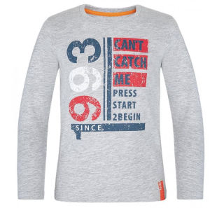 Chlapecké triko Loap Bilt vel. 116,128  šedý melír 