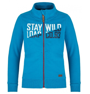 Chlapecká mikina Loap Digato vel. 116 tyrkysová