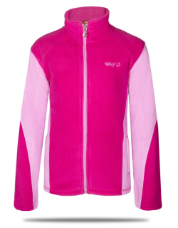 Dívčí fleecová mikina Wolf B2145 vel. 152,158 růžová