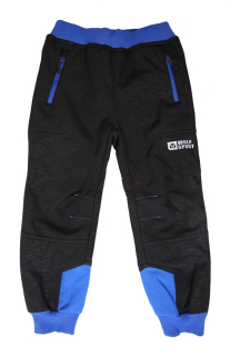 Chlapecké softshellové kalhoty Wolf s fleecem B2193 vel. 86-98 černé