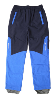 Chlapecké softshellové kalhoty Wolf s fleecem B2195 vel. 128 modré