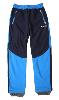 Dětské softshellové kalhoty Wolf B2196 s fleecem vel. 98,104,128 modré