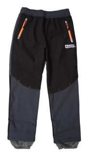 Dětské softshellové kalhoty Wolf B2196 vel. 98 s fleecem černé