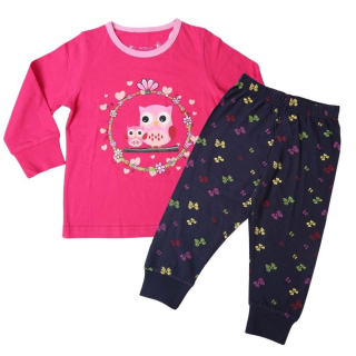 Dívčí pyžamo Wolf S2151E vel. 86 tmavě růžové