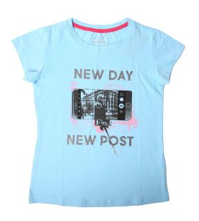 Dívčí tričko Wolf S2212B vel. 134-164 světle modré