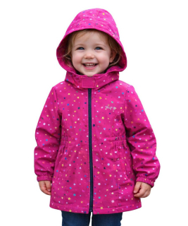 Dívčí softshellová bunda Wolf B2262 vel. 92/98 tmavě růžová