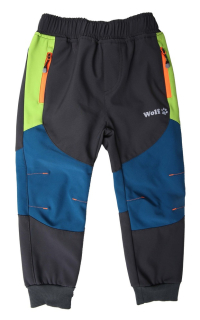 Chlapecké softshellové kalhoty Wolf B2283 (jarní bez fleecu)  vel. 92,98 šedé