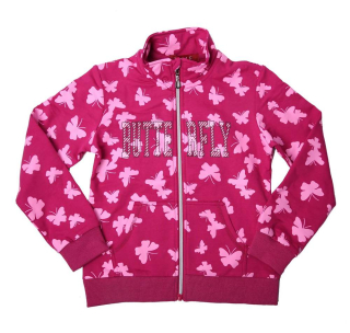 Dívčí mikina Wolf M2251 vel. 98-110  tmavě růžová