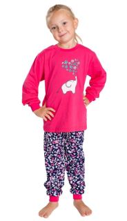 Dívčí pyžamo Betty Mode vel. 110,116 růžové slon