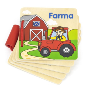 Dřevěná knížka - Farma