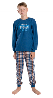 Chlapecké pyžamo Betty Mode vel. 146 FREESTYLE BASKETBALL tm. modré