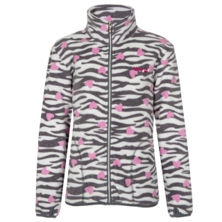 Dívčí fleecová mikina Wolf B2245 vel. 146-164 bílá se šedou