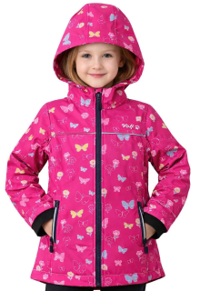 Dívčí softshellová bunda Wolf B2266 vel. 110/116-122/128  růžová