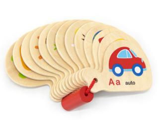 Dřevěná knížka abeceda